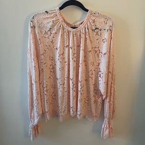 NWOT Free People Lace Olivia Top